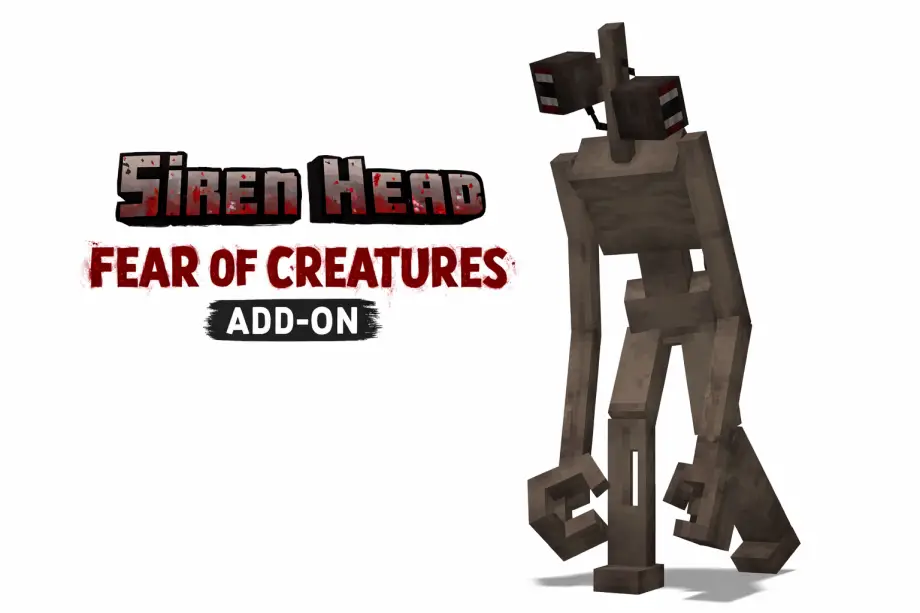 Siren Head: Fear of Creatures Addon for MCPE 26.50