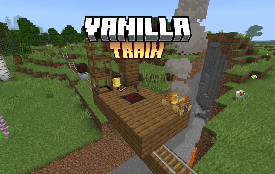 VanillaTrain Build and Walk on Your Own Trains Addon