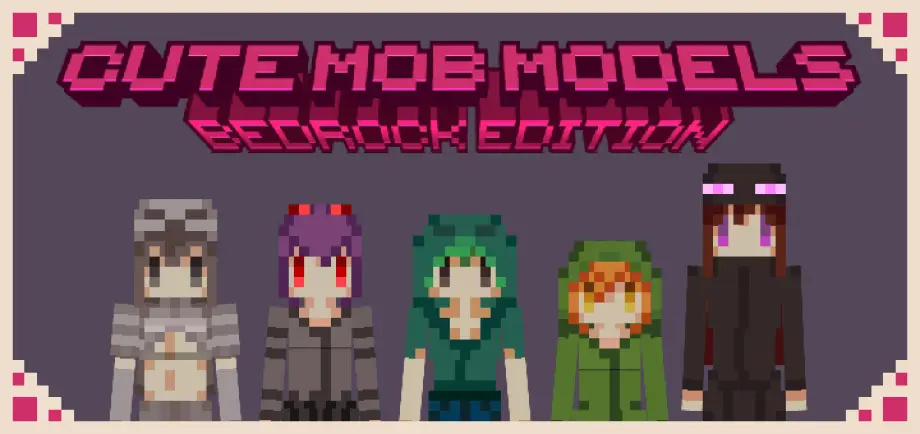 Cute Mob Models Addon for Minecraft Bedrock 1.21.130