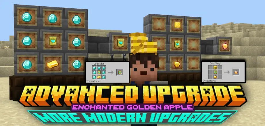 Advanced Golden Apple Upgrade Addon for MCPE 1.21.100