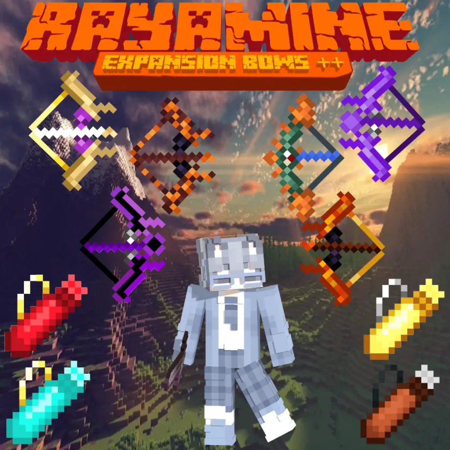 Rayamine Expansion Bows Addon for Minecraft Bedrock 1.21.100
