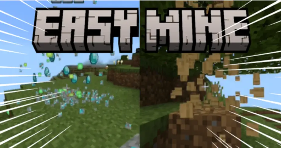 Mine and Chop Addon for Minecraft Bedrock 1.21.10
