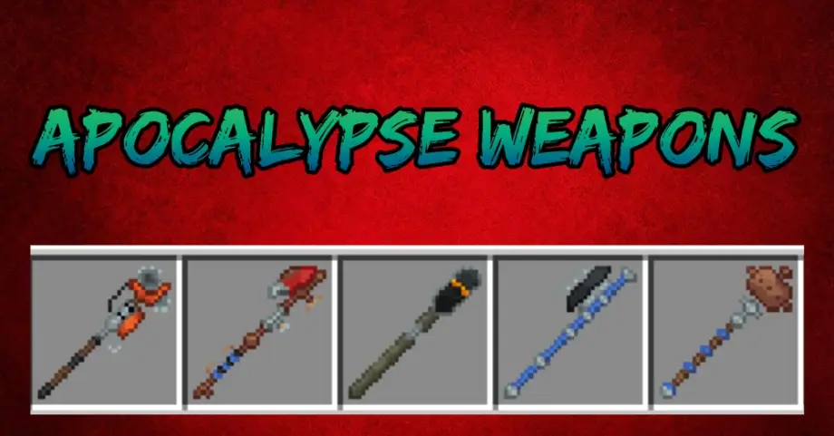 Apocalypse Weapons Beta Addon for Minecraft Bedrock 1.21.100