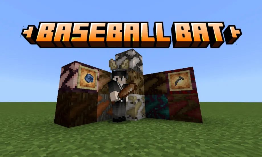 Baseball Bat Addon for Minecraft Bedrock 1.21.90