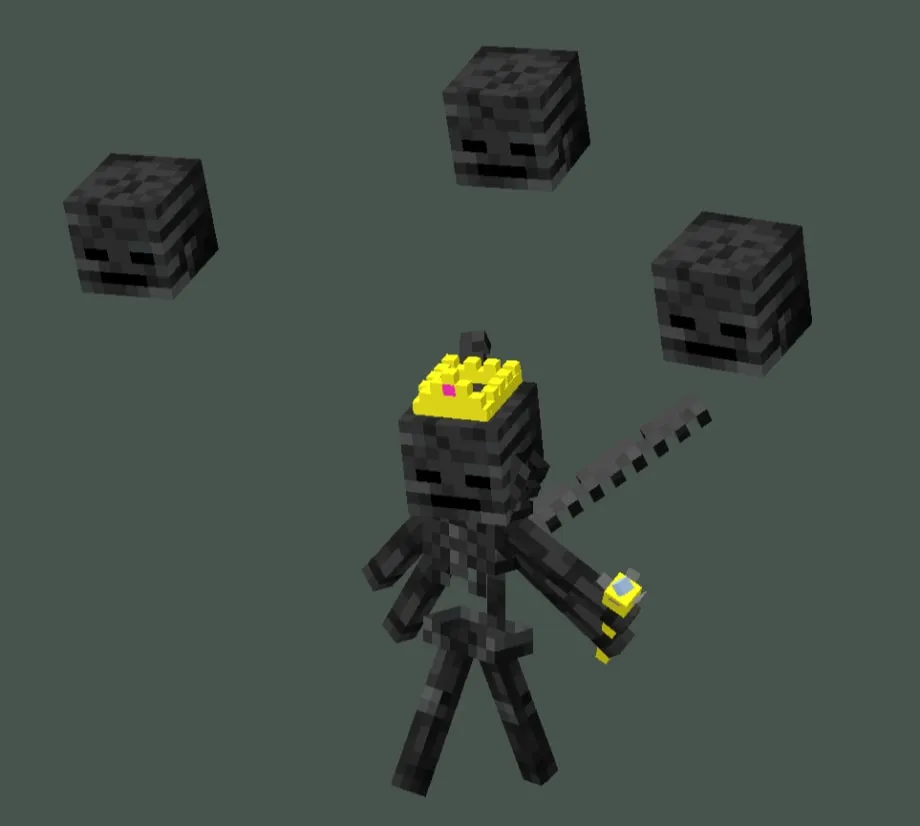 Boss: The King with the Cursed Faces Addon for MCPE 1.21.70