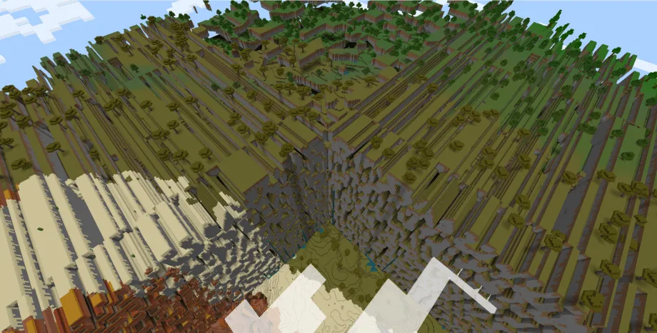 The Far Lands Addon for Minecraft Bedrock 1.21.20