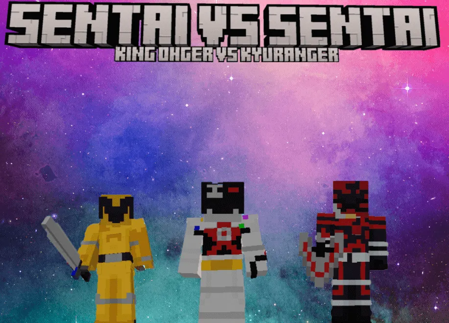 King ohger Vs Kyuranger Addon for Minecraft Bedrock