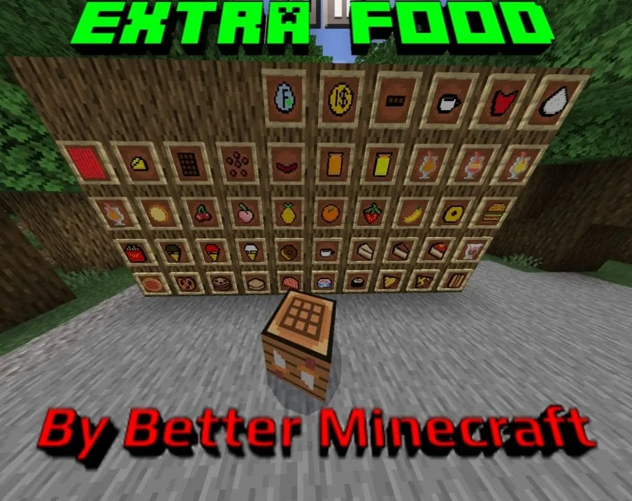 Extra Food Addon for Minecraft Bedrock