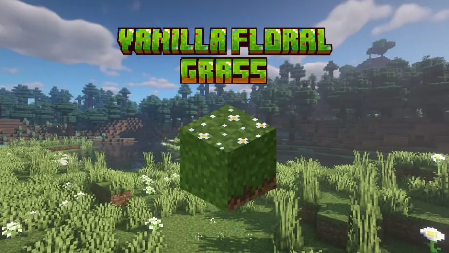 Vanilla Floral Grass Texture Pack for MCPE 26.50