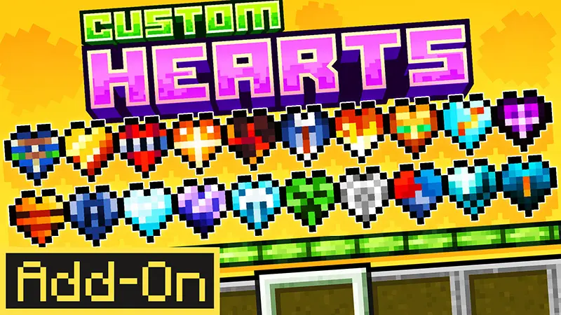 Custom Hearts Texture Pack for Minecraft Bedrock 26.20