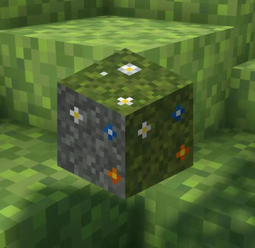 Vanilla Floral Moss Texture Pack for Minecraft Bedrock 26.50