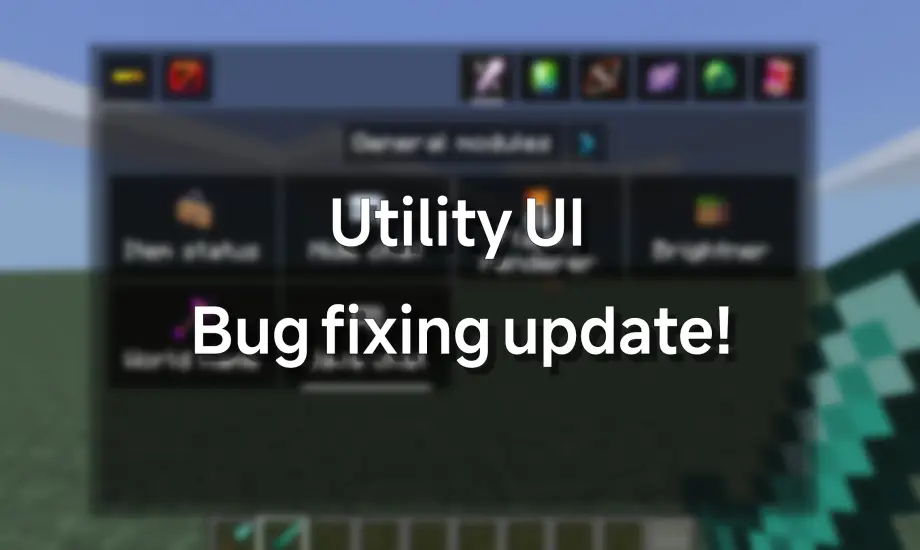 Utility UI Texture Pack for Minecraft Bedrock 1.21.130