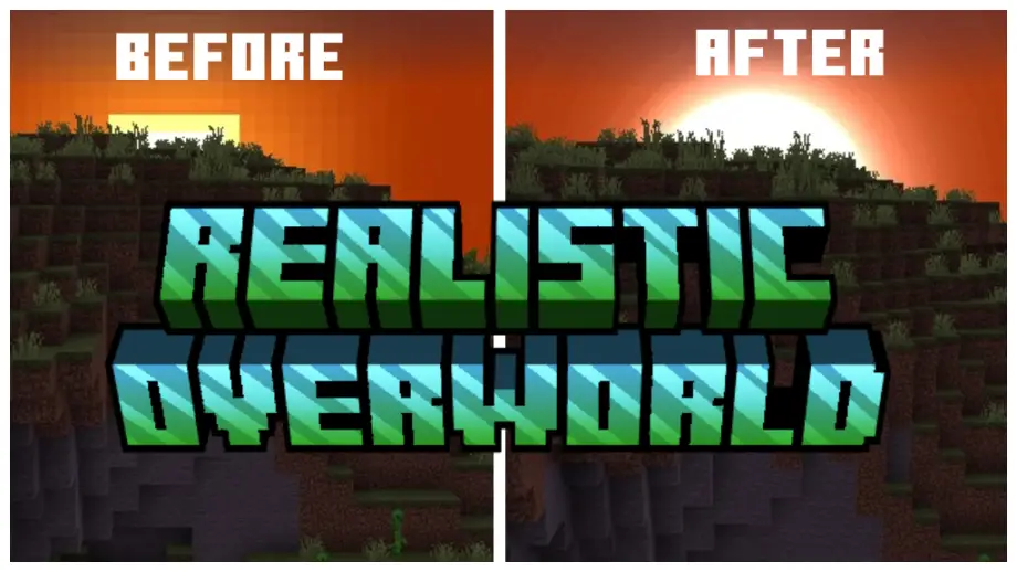 Realistic Overworld Texture Pack for MCPE 1.21.0