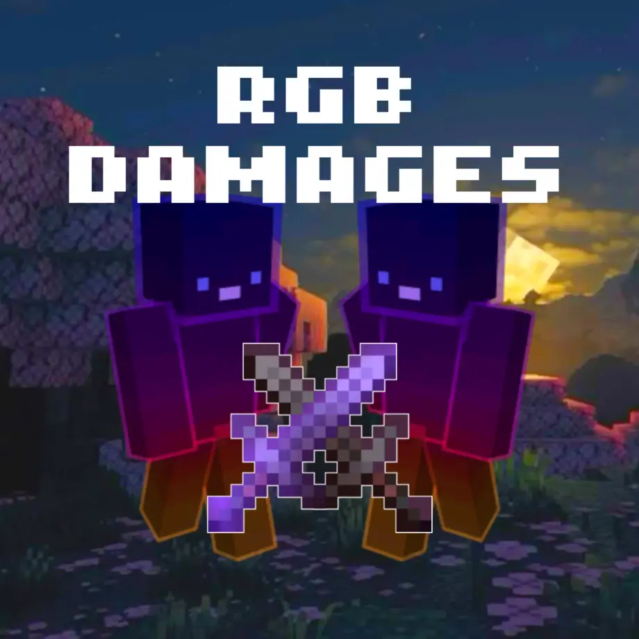 RGB Damages Texture Pack for Minecraft Bedrock 1.21.100