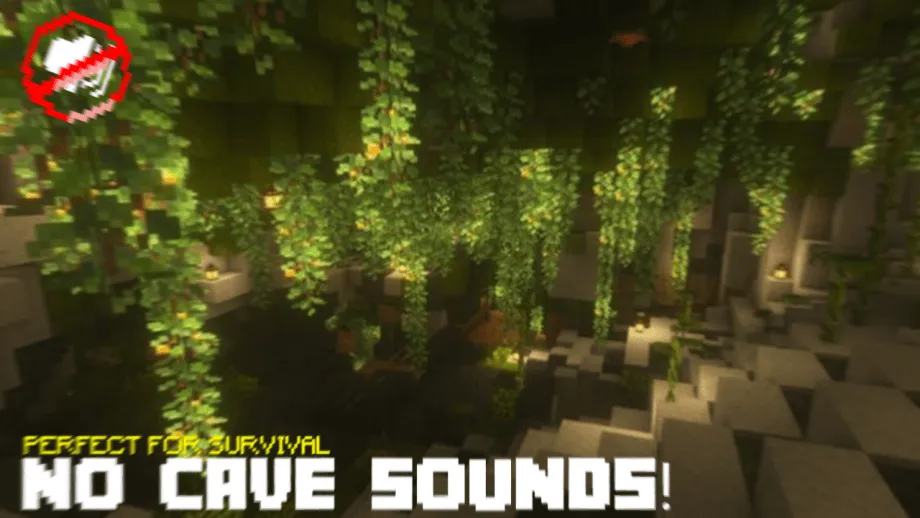 No Cave Sounds Addon for Minecraft Bedrock 1.21.80