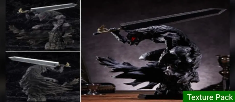 Berserk Guts Sword Texture Pack for MCPE 1.21.20