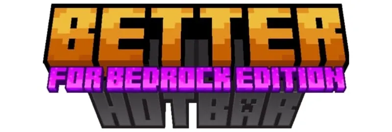 BETTER HOTBAR Texture Pack for Minecraft Bedrock