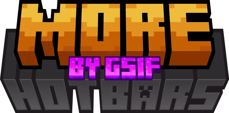 MORE HOTBARS Texture Pack for Minecraft Bedrock