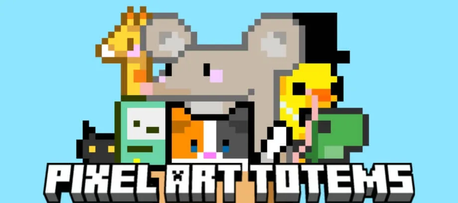 Pixel Art Totems Texture Pack for Minecraft Bedrock
