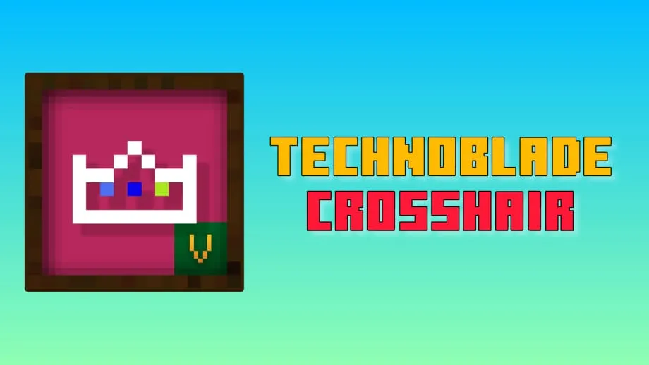 Technoblade Crosshair Texture Pack for Minecraft Bedrock