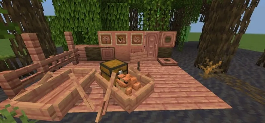 Old mangrove textures Texture Pack for Minecraft Bedrock