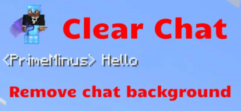 Clear Chat Texture Pack for Minecraft Bedrock