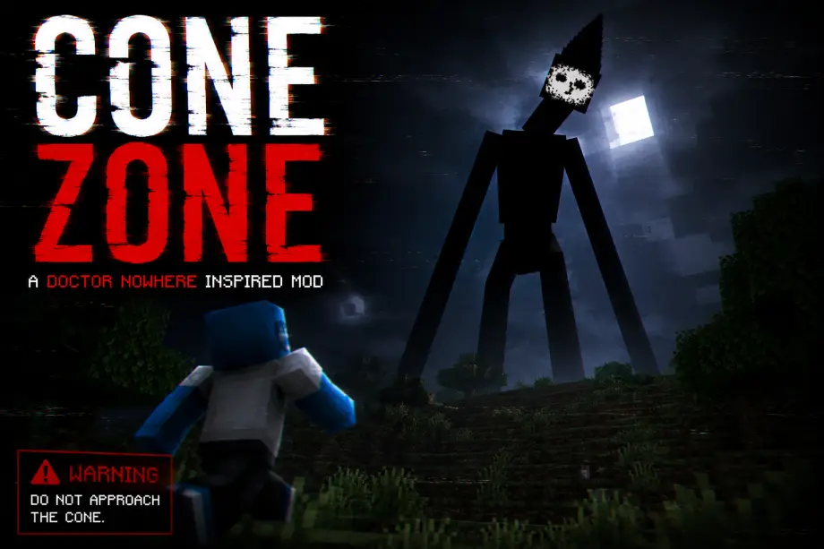 Cone zone (horror mod) 1.0 for Minecraft Bedrock 26.50