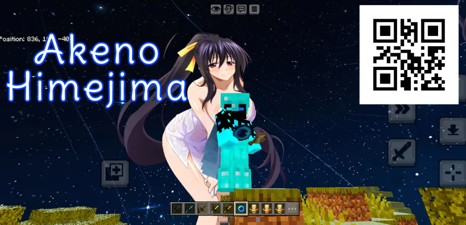 Akeno Himejima Sky Texture Pack for Minecraft Bedrock 26.50