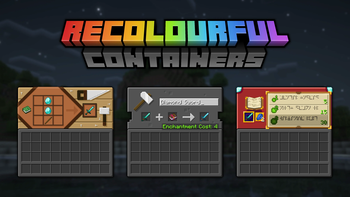Recolourful Containers GUI + HUD (DARK) — screenshot 1