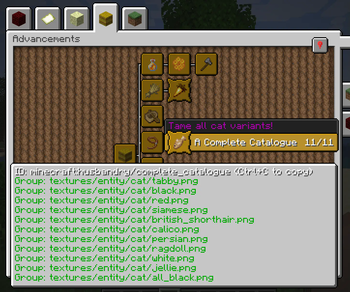 Paginated Advancements & Custom Frames — screenshot 1