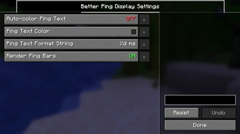 Better Ping Display [Fabric] — screenshot 1