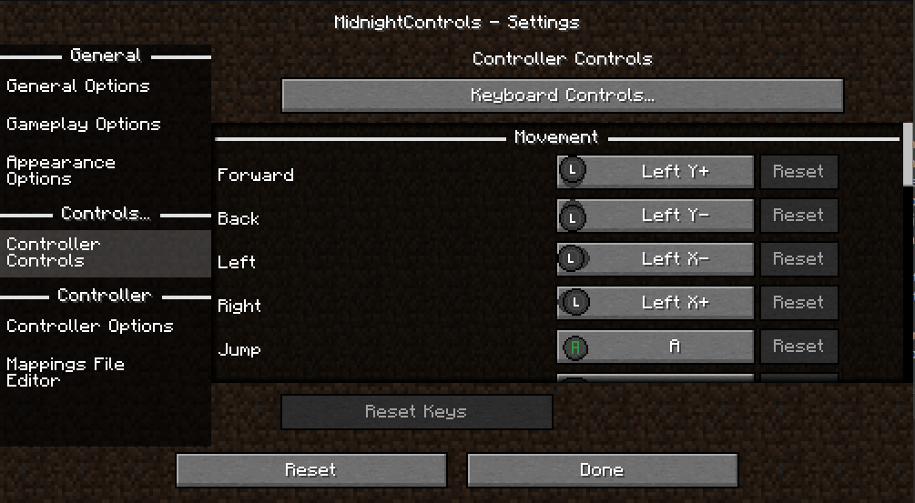 MidnightControls — screenshot 2