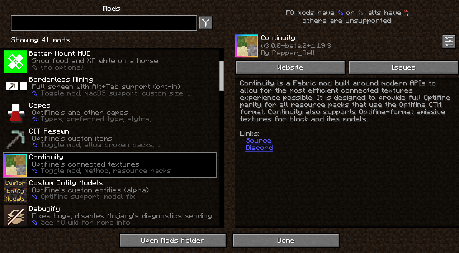 Fabulously Optimized — screenshot 2