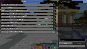 Modern Warp Menu — screenshot 1