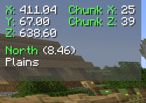 Coordinates Display — screenshot 2