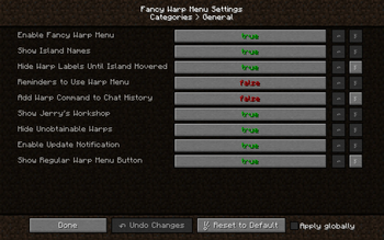 Fancy Warp Menu — screenshot 1