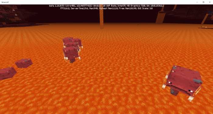 Strider Mob Concept in Minecraft Bedrock