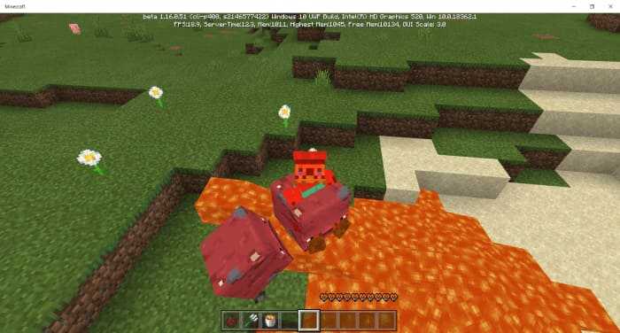 Strider Mob Concept in Minecraft Bedrock — screenshot 1