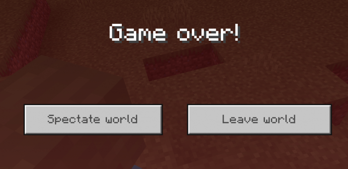 Hardcore Mode Mod for Minecraft PE 1.13 — screenshot 2