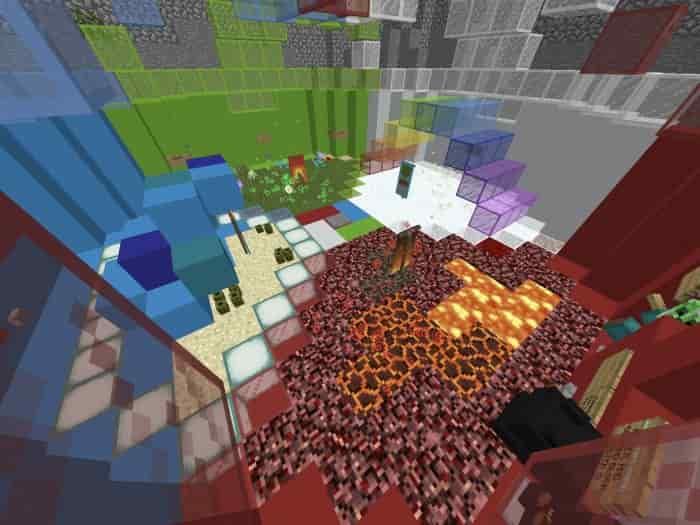 Battle of Races in Minecraft 1.10 Map Walkthrough (Play with Friends) — screenshot 1
