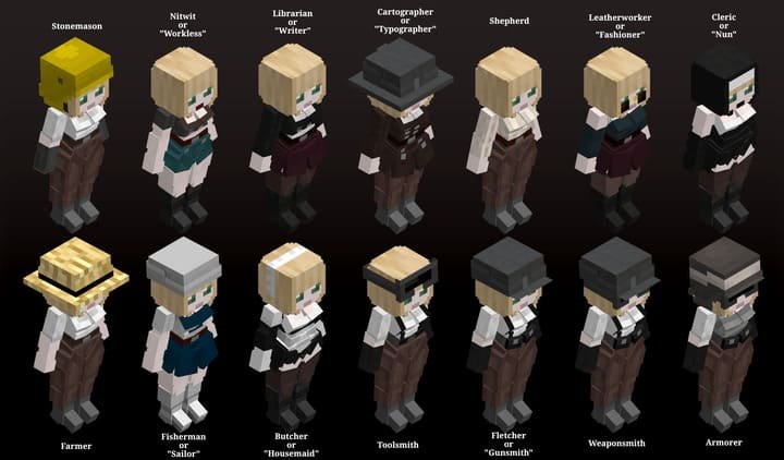All Villagers Girls 1.21+