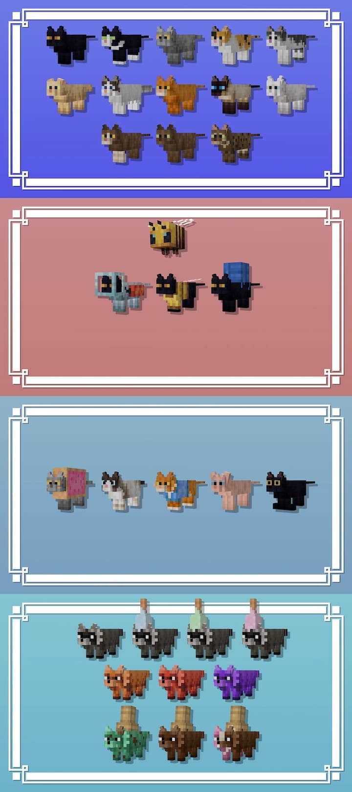 Cat, Pig, and Cow Variants