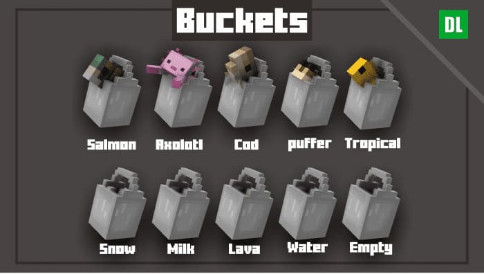 Resource Pack: 3D Buckets 1.20+