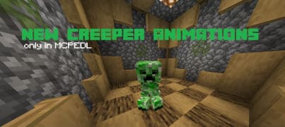 Creeper Animation Resource Pack 1.17+ — screenshot 1