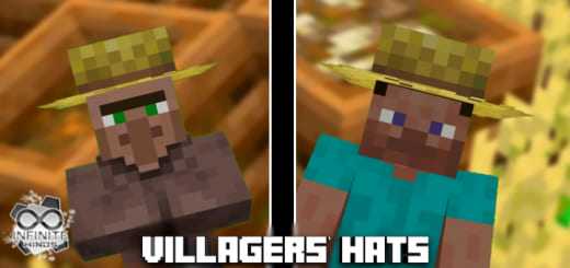 3D Textures: Villager Hats in Minecraft Bedrock — screenshot 1