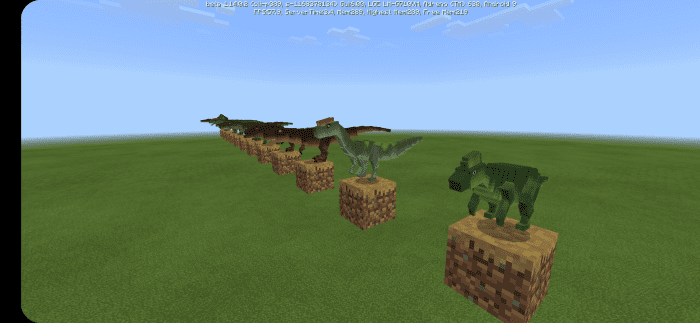 Dinosaurs in Minecraft Bedrock 1.14 — screenshot 2