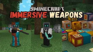 Immersive Weapons Mod (26.2, 1.20.1) – New Weapons and Tools
