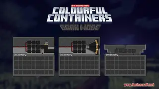 Colourful Containers Dark Mode GUI Resource Pack (26.2, 1.20.1) – Texture Pack