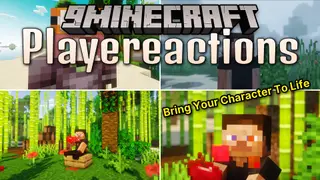 Playereactions Mod (26.3, 1.21.1) – Bring Your Character to Life