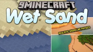 Wet Sand Mod (26.3, 1.20.1) – Shape Realistic Beaches with Floating Wet Sand